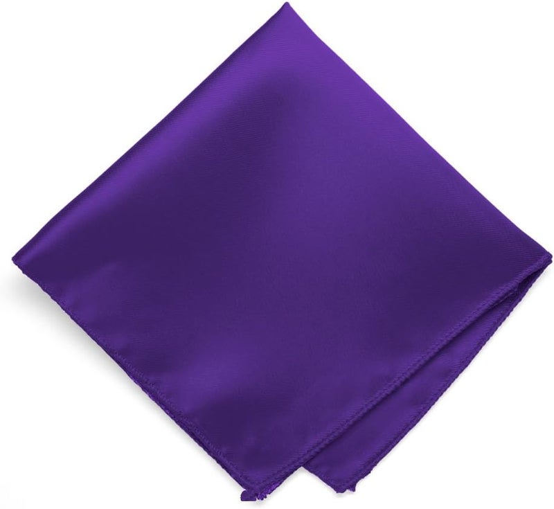 tiemart Solid Color Pocket Squares for Men for Suits and Perfect for Wedding Parties Measures 12 x 12 inch / 30 x 30 cm - Image 1